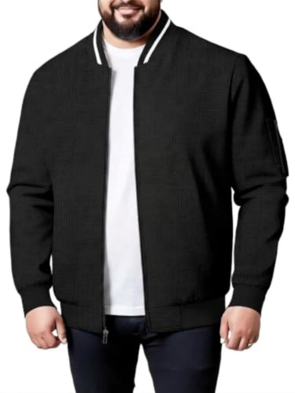 Fleece Lined Quilted Bomber Jacket Big and Tall Men Varsity Fall Outwear
